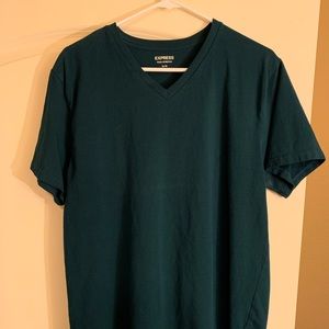 Green vneck tshirt